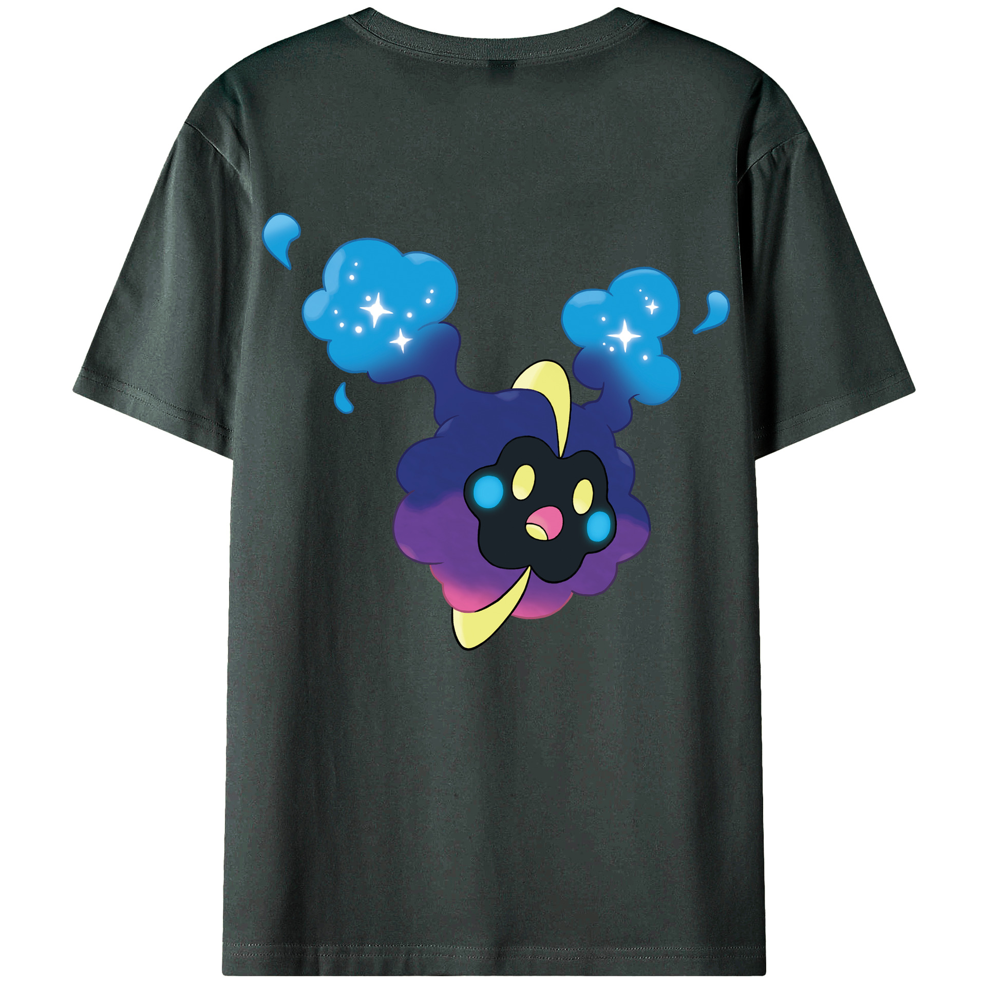 （画像用） ポケットモンスター Pokémon 綿100％ メンズ半袖Tシャツ（バックプリント） 通気性